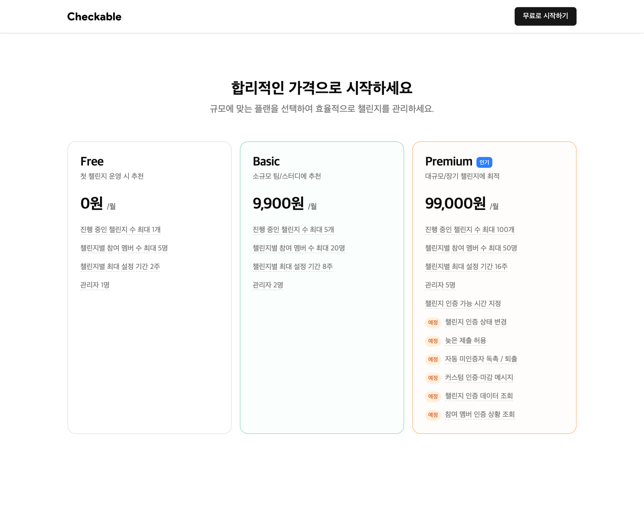 체커블 플랜